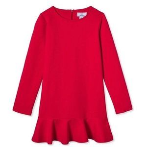 long sleeve red dress